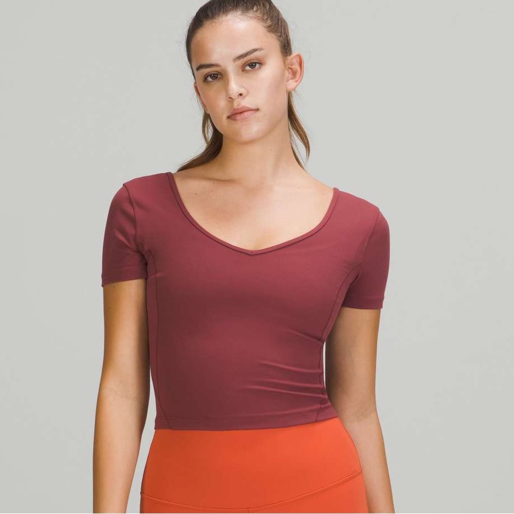 Lululemon Align Tee- smoky red